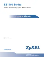 ZyXEL Communications ES1100-16 User Manual preview