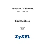 ZyXEL Communications P-2602H-D1A Quick Start Manual preview