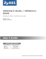Preview for 1 page of ZyXEL Communications VMG5313-B10A User Manual
