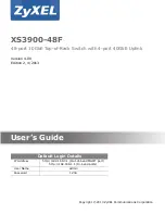 Preview for 1 page of ZyXEL Communications XS-3900-48F User Manual