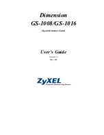 ZyXEL Communications ZyXEL Dimension GS-1008 User Manual preview