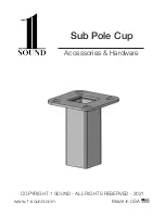 1 Sound Sub Pole Cup Installation Instructions preview