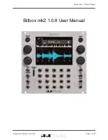 Предварительный просмотр 1 страницы 1010music Bitbox mk2 1.0.8 User Manual