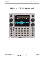 1010music Bitbox mk2 2.1 User Manual предпросмотр