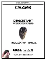 12Volt DirectStart CS423 Installation Manual preview