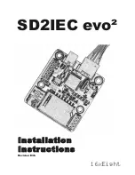 Preview for 1 page of 16XEIGHT SD2IEC evo2 Installation Instructions Manual