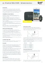 Предварительный просмотр 1 страницы 1Control Solo Evo Technical Sheet