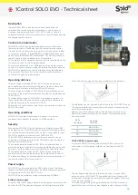 Preview for 3 page of 1Control Solo Evo Technical Sheet