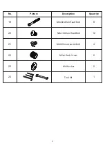 Preview for 3 page of 1home Furniture MWS-001BK Assembly Instructions Manual