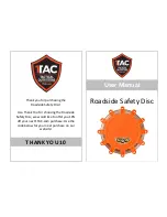 Preview for 1 page of 1TAC Roadside Safety Disc User Manual