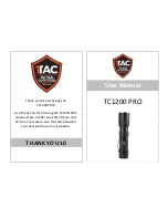 Предварительный просмотр 1 страницы 1TAC TC1200 PRO User Manual