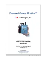 Preview for 1 page of 2B Technologies POM Operation Manual