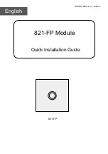 Предварительный просмотр 1 страницы 2easy 821-FP Quick Installation Manual