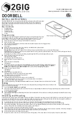 Preview for 1 page of 2gig Technologies 2GIG-DBELL1-345 Install Instructions