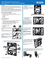 Preview for 1 page of 2gig Technologies 2GIG-EDG-RK Quick Start Manual