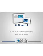 Preview for 1 page of 2gig Technologies Go!Control Panel Installation And Programming Technical Training