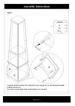 Preview for 9 page of 2K FURNITURE DESIGN CR1436 Assembly Instructions Manual