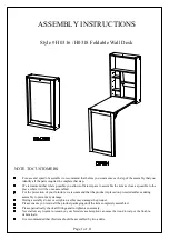 2K FURNITURE DESIGN HO316 Assembly Instructions Manual preview