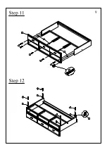 Preview for 9 page of 2K Furniture Designs 45179 Assembly Instruction Manual