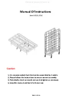 2K Furniture Designs 813 Instruction Manual preview