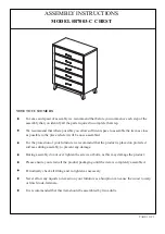 2K Furniture Designs B7003-C Assembly Instructions preview