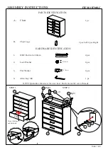 Preview for 2 page of 2K Furniture Designs B7003-C Assembly Instructions