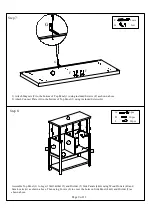 Preview for 9 page of 2K Furniture Designs C1274 Assembly Instructions Manual