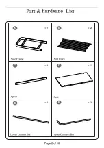 Предварительный просмотр 2 страницы 2K Furniture Designs CR2777 Assembly Instructions Manual