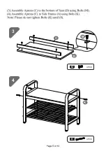 Предварительный просмотр 5 страницы 2K Furniture Designs CR2777 Assembly Instructions Manual