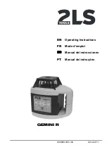 2LS Tools GEMINI R Operating Instructions Manual предпросмотр