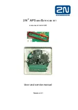 Preview for 1 page of 2N APS MINI ENTRYCOM User And Service Manual