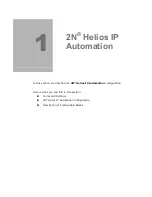 Предварительный просмотр 5 страницы 2N Helios IP Automation Configuration Manual