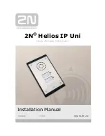 2N Helios IP Uni Installation Manual предпросмотр