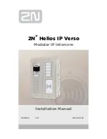 2N Helios IP Verso Installation Manual preview