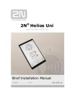 Preview for 1 page of 2N Helios Uni Installation Manual