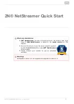 Preview for 2 page of 2N NetStreamer Quick Start