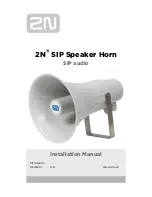 Предварительный просмотр 1 страницы 2N SIP Speaker Horn Installation Manual