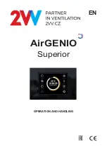 Preview for 1 page of 2VV AirGENIO SUPERIOR Manual