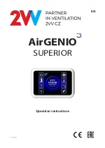 2VV AirGENIO SUPERIOR Operation Instructions Manual preview