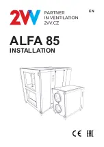 Предварительный просмотр 1 страницы 2VV ALFA 85 Installation Manual