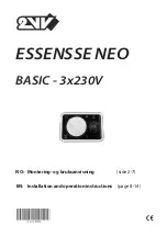 2VV ESSENSSE NEO BASIC Installation And Operation Instructions Manual предпросмотр