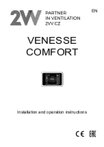 Preview for 1 page of 2VV VENESSE COMFORT Installation And Operation Instructions Manual