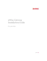 2Wire Gateway 1000 Series Installation Manual предпросмотр