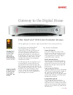 2Wire HomePortal 3700HG Specification preview