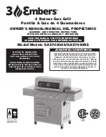 Предварительный просмотр 1 страницы 3 Embers GAS7480AS Owner'S Manual