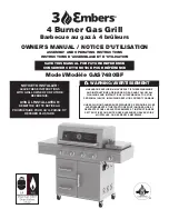 3 Embers GAS7480BF Owner'S Manual preview