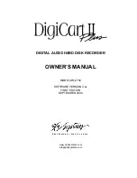 Preview for 1 page of 360 Systems DigiCart II Plus DR-2750 Owner'S Manual