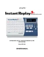 360 Systems Instant Replay DR-600 Owner'S Manual preview