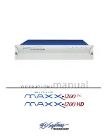 Preview for 1 page of 360 Systems MAXX-1200-HD Operation Manual