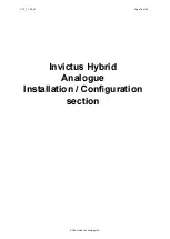 Предварительный просмотр 15 страницы 360 Vision Invictus Hybrid Installation And Configuration Manual